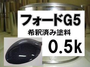 ◆ フォードG5　塗料　アロイM　希釈済　0.5ｋ　アロイメタリック　Ｇ５