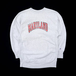 ☆送料無料☆ 90s ビンテージ CHAMPION チャンピオン USA製 リバースウィーブ MARYLAND スウェット カレッジ メンズ XL 古着 90年代