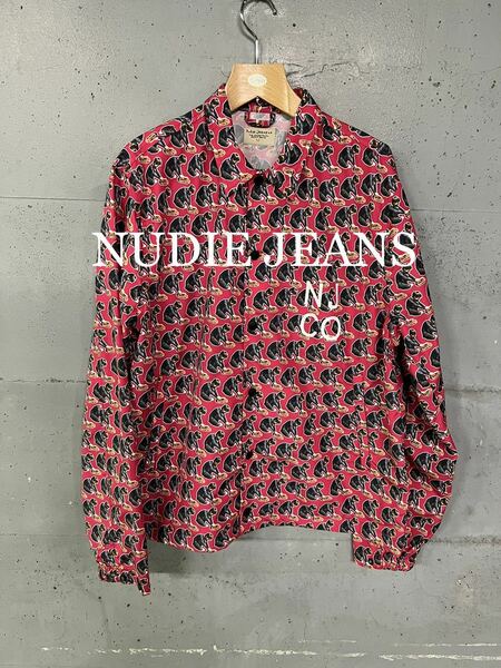 美品！NUDIE JEANS 総柄ナイロンジャケット！ 価格37,400円