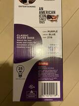 ラバライト Lava Light Lamp ラバランプ Purple Wax Blue Liquid Silver Base_画像4