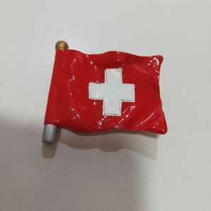 ビンテージ Swiss Switzerland FLAG スイス スイスランド フラッグ 旗 国旗 マグネット 4.3cm [キッチンマグネット 雑貨 飾り物 ウォール] の画像2