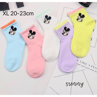 0731XL 可愛い キッズソックス 子供靴下 (20-23cm) 5足組