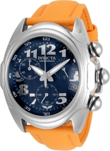 インビクタ ルパ INVICTA LUAH　★ブルー x オレンジ★　クォーツ　クロノグラフ　メンズ腕時計　46mm　★新品未使用★_画像3