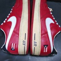 ナイキNIKE限定2003年製AIR FORCE 1 LOW PUERTO RICO 4エアフォースワンロープエルトリコ4赤/白レザー26.0㎝US8.0中古品624040-641_画像4