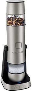 Cuisinartクイジナート ソルト&ペッパーグラインダーSG-3J 電動ミル 充電式 ステンレススチール 塩 胡椒 スパイスミル