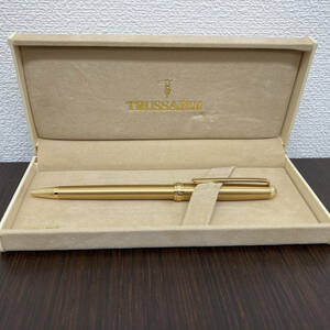 #6221　TRUSSARDI　トラサルディ　ボールペン　ゴールド　ケース付き　筆記用具　美品