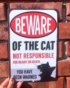  cat owner signboard 