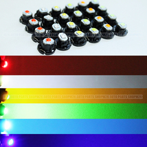 10個 LED T4.7 バルブ ドーム エアコン メーター スイッチ インジゲーター ポジション 照明 球 高輝度 ブルー 青_画像4