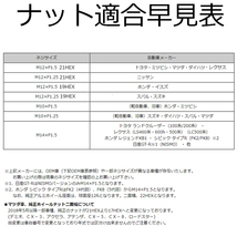 ホイールナット P1.5 盗難防止 20個 ロックナット 七角 ヘプタゴン 金 jdm usdm シエンタ スペード ジェイド グレイス C-HR オーリス_画像3