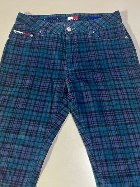 TOMMY JEANS. ベルベット地パンツ(チェック柄) Size 3 (76 cm)