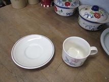 花柄 カップ ソーサー コーヒーカップ ティーカップ 茶器 イギリス 英国製 キッチン雑貨 tableware 0737b_画像2