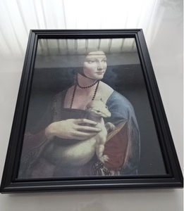 Art hand Auction Kunstrahmen § A4-Rahmen (wählbar) mit Fotoposter § Leonardo da Vinci § Dame mit Hermelin § Antikstil, Malerei, Renaissance, Möbel, Innere, Innenausstattung, Andere