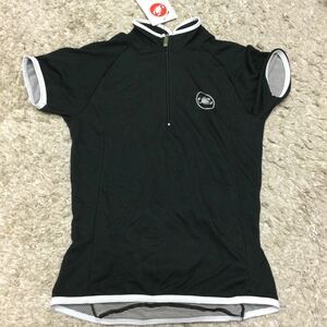 超お値打ち出品　小さめサイズ CASTELLI Lady's 1/3ジップサイクルジャージ　ブラック　XSサイズ　新品タグ付品