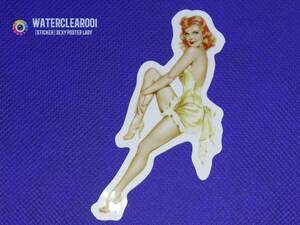 ☆★22026-HS★☆[VINTAGE-STICKER] RETRO SEXY POSTER LADY