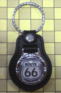 送料無料! ROUTE66 ルート66 キーリング キーホルダー（オートバイ ハーレー インディアン バイカー