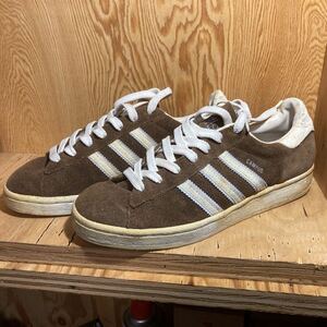 98年製　アディダス　adidas キャンパス　ブラウン　茶　スニーカー　サイズ27cm