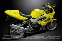 DELKEVIC スリップオンステンレスオーバルマフラー★HONDA VTR1000F SUPER HAWK 1997-2003 350mm KIT0454_画像3