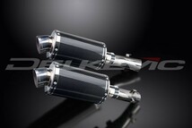 DELKEVIC スリップオンカーボンオーバルマフラー★HONDA CB1300DC X4 1997-2003 225mm KIT03EX_画像2