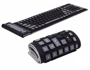 キーボード 折りたたみソフトキーボード 防水 防音