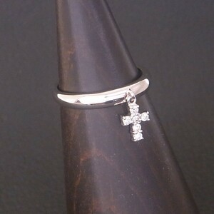  as good as new beautiful goods Vendome Aoyama Vendome Aoyama pt900 platinum ring diamond 9 number 3.1g 10 character . Cross 