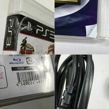 (04y7616)【1円～】PS3本体(CECH-3000B/320GB)＋ソフト5本まとめセット[テイルズオブ/戦国バサラ/三國無双/戦国無双]プレステ3 中古品_画像9