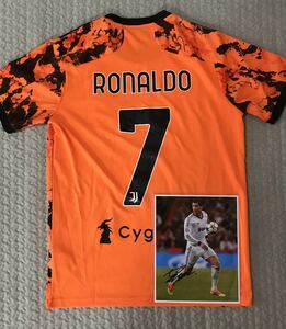 Super Rare Christiano Ronaldo с автографом с автографом Photo &amp; Uniform Set Juventus Real Madrid