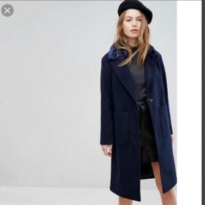 asos エイソスネイビーコート