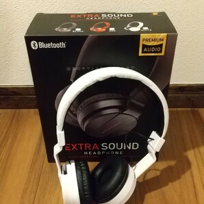 未使用非売品。EXTRASoundヘッドホンホワイト。 