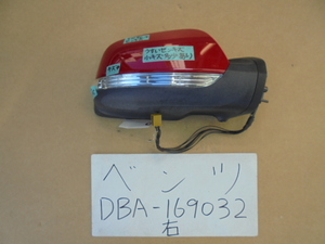  Benz 24 year DBA-169032 right door mirror 9ps.@ line electric storage type electric remote control type 