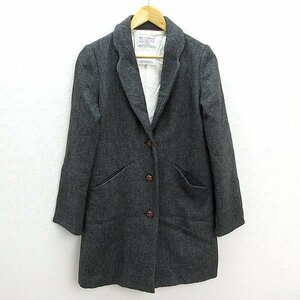 ★ セブンデイズ サンデイ/SEVENDAYS=SUNDAY × Harris Tweed ウールチェスターコート【L】灰色グレーLADIES