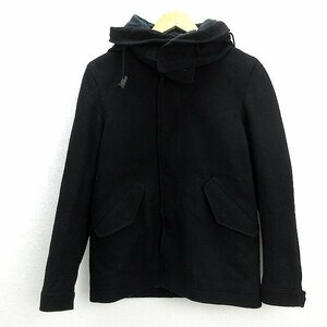 W★ ユナイテッドアローズ/UNITED ARROWS GLR フーディウールジャケット【S】黒MENS/114