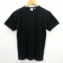 WW■アヴィレックス/AVIREX ストレッチTシャツ■黒【メンズM】MENS/上野商会16_画像1