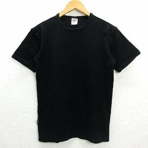 WW■美品■アヴィレックス/AVIREX USAストレッチTシャツ■黒【L】MENS/細身72