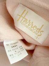 Harrods size2 ミンクファー付きカシミヤ混ジャケット ピンク 毛皮 カシミア ハロッズ_画像5