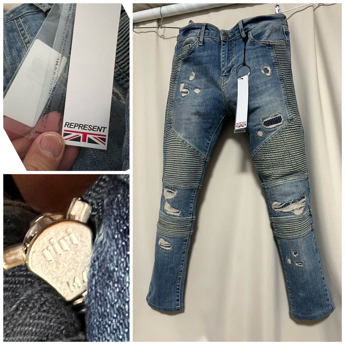 毎日続々入荷 Represent リプレゼント ダメージ デストロイ スキニー