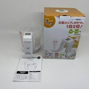 DRETECdoli Tec measure cup type digital scale 1 pcs 2 position!Farinefa Lee n1kg white CS-100WT ** USED operation verification ending **