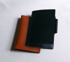 A5 size Note cover accepting an order work tongue person ... cow leather red only stock equipped 