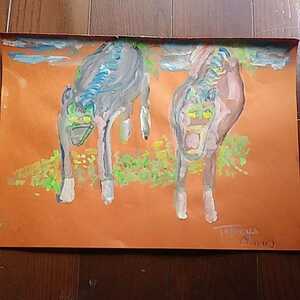 Art hand Auction watercolor thoroughbred, painting, watercolor, animal drawing