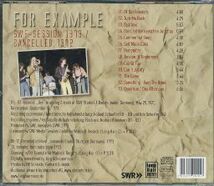 【新品CD】 For Example / SWF sessions_画像2