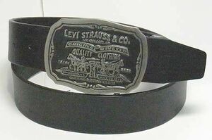 Levi's 4cm リーバイスベルト バックルベルト 15116067-01 黒色