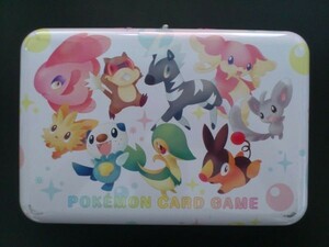 ポケモンカード 缶ケース ツタージャ＆ポカブ＆ミジュマル＆その他大勢