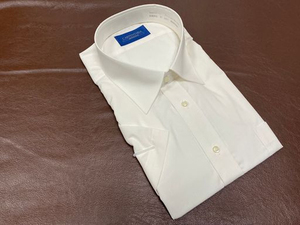 CARPENTARIA/カーペンタリア 形態安定 半袖 ドレスシャツ ワイシャツ えり回り47 ホワイト 776