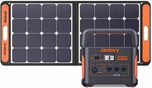 ■新品■Jackery ポータブル電源 ソーラーパネル セット 1000 ポータブル電源1000 SolarSaga100 セット ソーラーパネル 100W 純正弦波