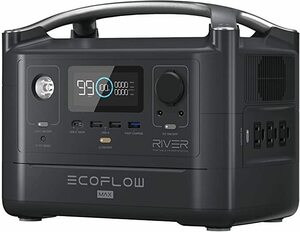 ■新品■EcoFlow ポータブル電源 RIVER Max ポータブルバッテリー 576Wh 大容量 出力600W(瞬間最大1200W) X-Boost機能