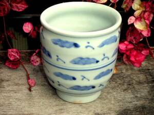 ◎ Бесплатная доставка ◎ Kurakura ◎ Handemade Seto Shochu Cup Cup ◎ D28 Красивая купальный буфер антикварный ретро -антикварная старая игрушка