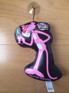 レア PINK PANTHER ピンクパンサー クッション 人形 吸盤 黒