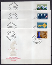 ★1968年-スイス- 「スイスの女性のアルパインクラブ 等 周年記念」4種完/FDCカバー4枚(SC#487-490)★S-807_画像1