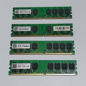 Transcend　トランセンド　メモリ　2GB　DDR2 800 DIMM CL5　4枚　送料無料　匿名配送