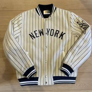 新品 未使用 タグ付き KITH 21FW MLB New York Yankees Wool Bomber Jacket キス ニューヨーク ヤンキース ウールボンバージャケット L