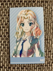 ☆ ガールズ＆パンツァー ガルパン 最終章 Ani Art アニアート ボークス 非売品 特典 カレンダー カード ケイ☆